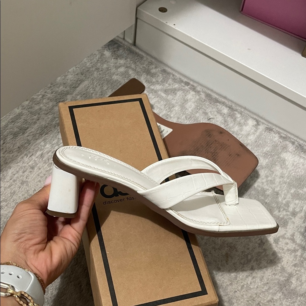 ASOS White Platform Sandals - Picture 2 of 3